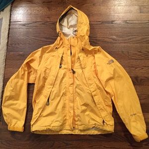 Yellow North Face Rain Jacket - Women’s Small